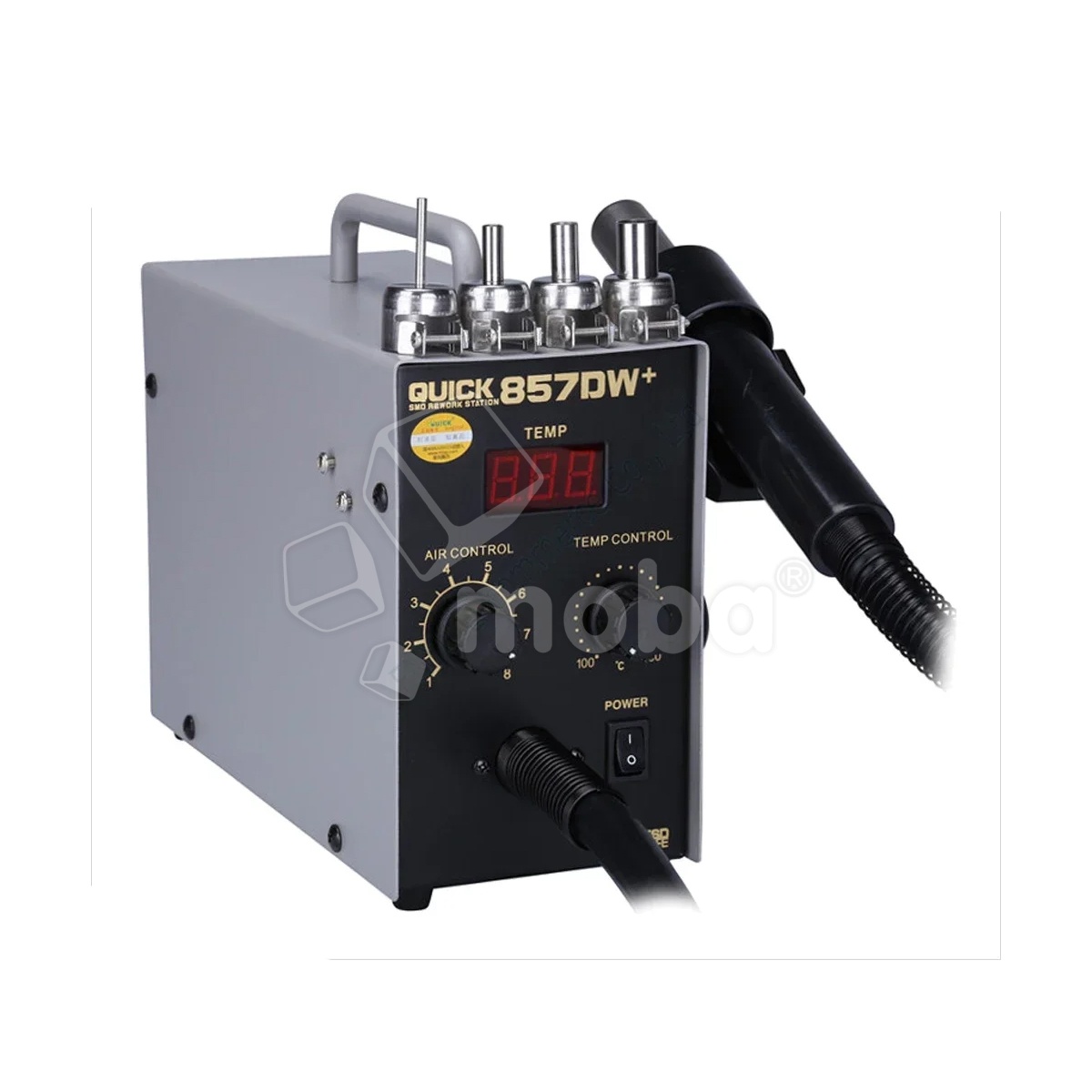 Термовоздушная паяльная станция Quick 857DW+ (580W, 100-450°C, LCD, 4 сопла)