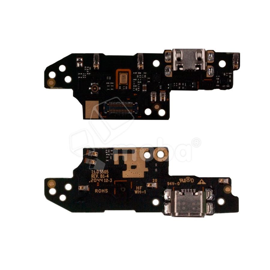 Шлейф для Xiaomi Redmi 9A/9C/10A (M2006C3LG/M2006C3MNG/220233L2G) плата на системный разъем/микрофон - Премиум