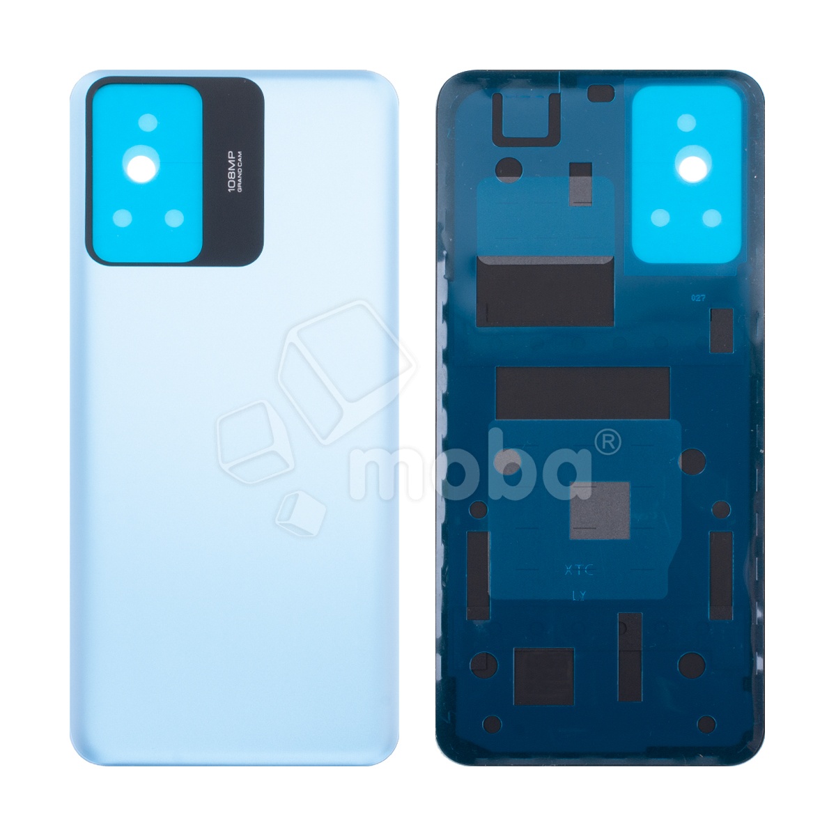 Задняя крышка для Xiaomi Redmi Note 12S (23030RAC7Y/2303CRA44A) Голубой