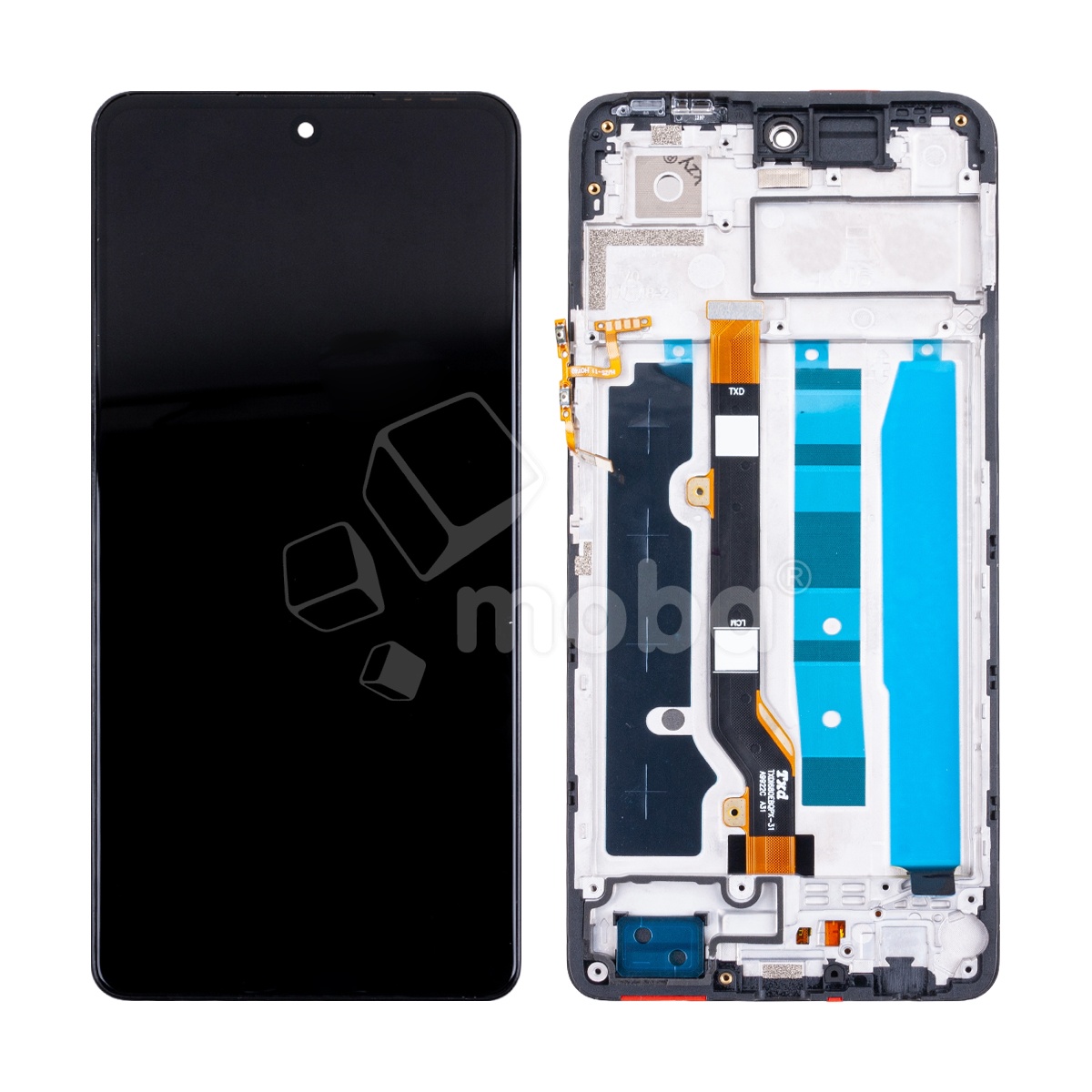 Дисплей для Tecno Spark 20 Pro (KJ6) модуль с рамкой Черный - OR (Full HD, 300 Кд/м², 120 Гц)