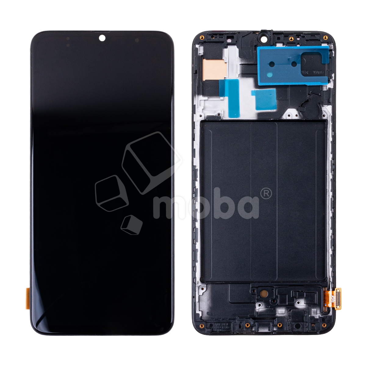 Дисплей для Samsung Galaxy A70 (A705F) модуль с рамкой Черный - (OLED) (Full Size) (Full HD, 450 Кд/м²)