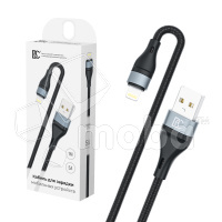 Кабель USB - Lightning BC X57 (5A, оплетка ткань) Черный купить по цене производителя Санкт-Петербург | Moba