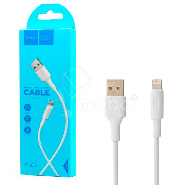 Кабель USB - Lightning Hoco X25 (2А) Белый