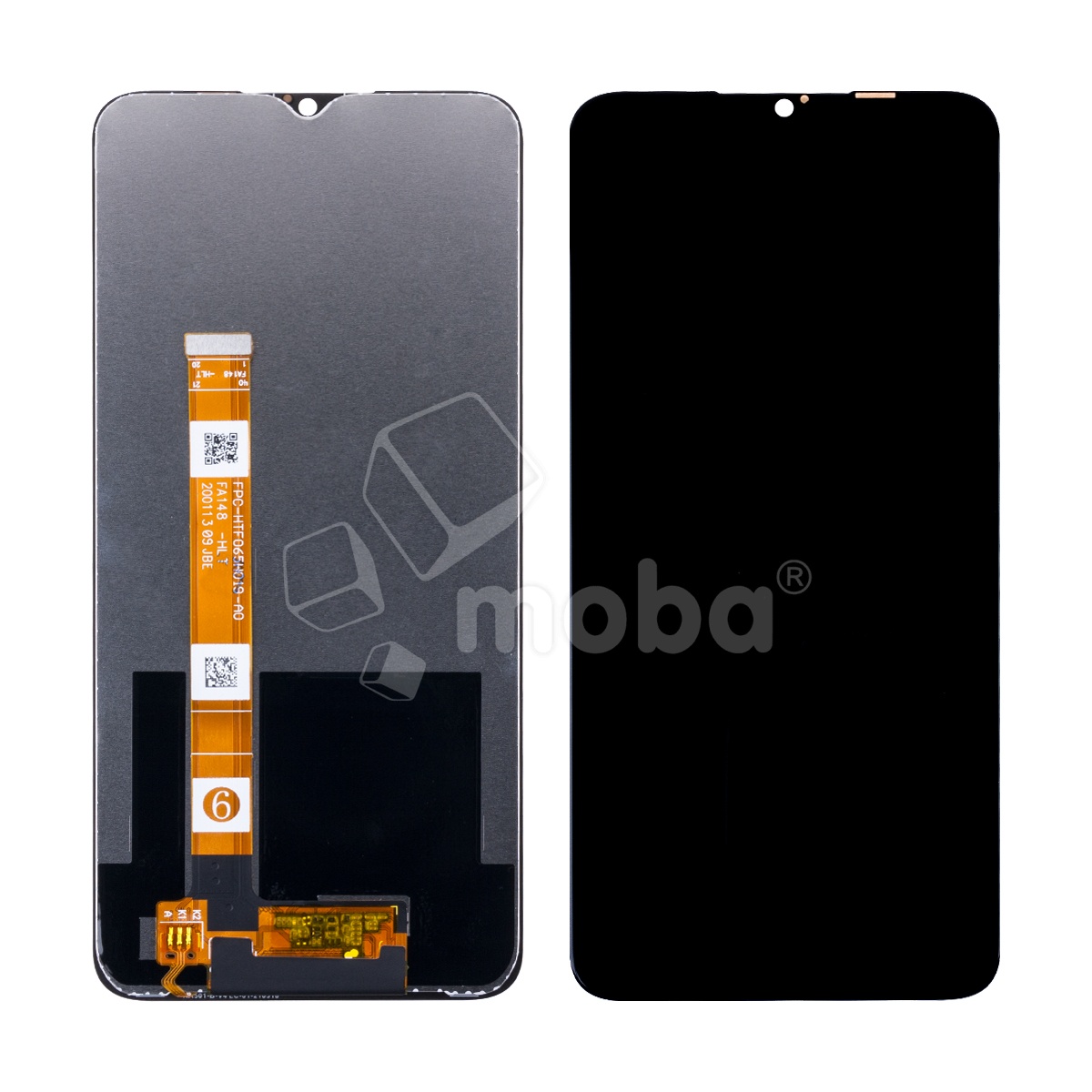 Дисплей для Realme C3/5/6i/OPPO A5 2020/A9 2020/A31 (RMX2020/RMX1927/RMX2001/CPH1931/CPH1941/CPH2015) в сборе с тачскрином Черный - OR (HD+, 300 Кд/м², 60 Гц)