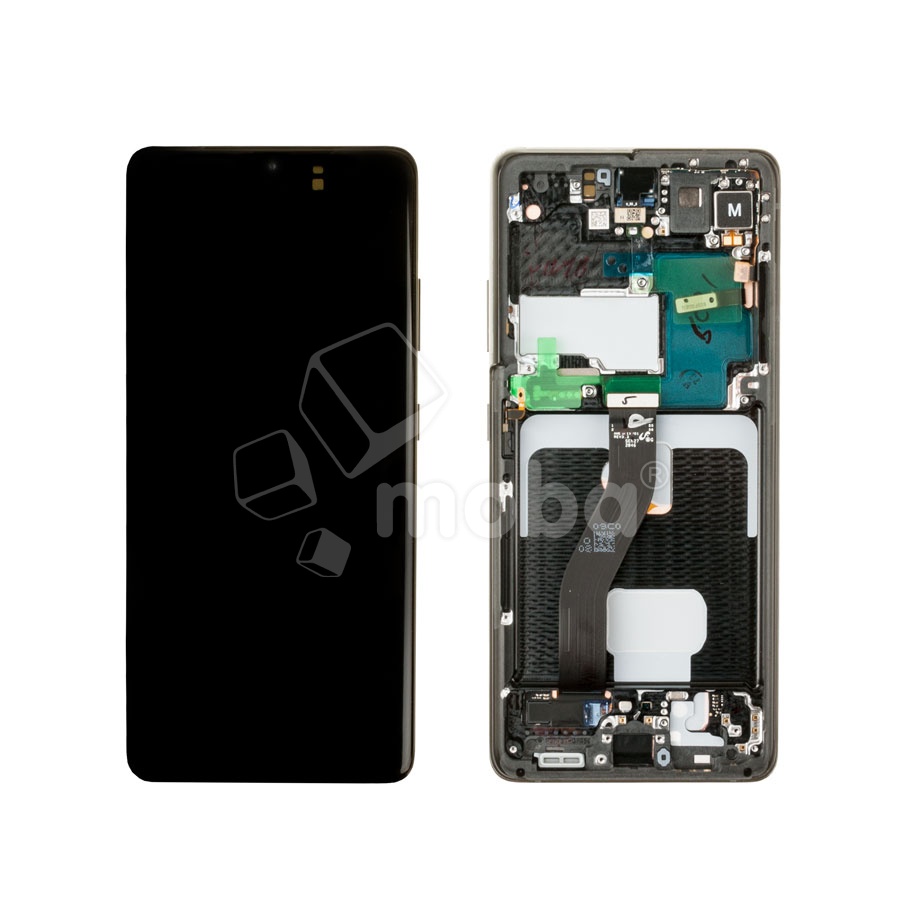 Дисплей для Samsung Galaxy S21 Ultra (G998B) модуль с рамкой Черный - OR (SP)