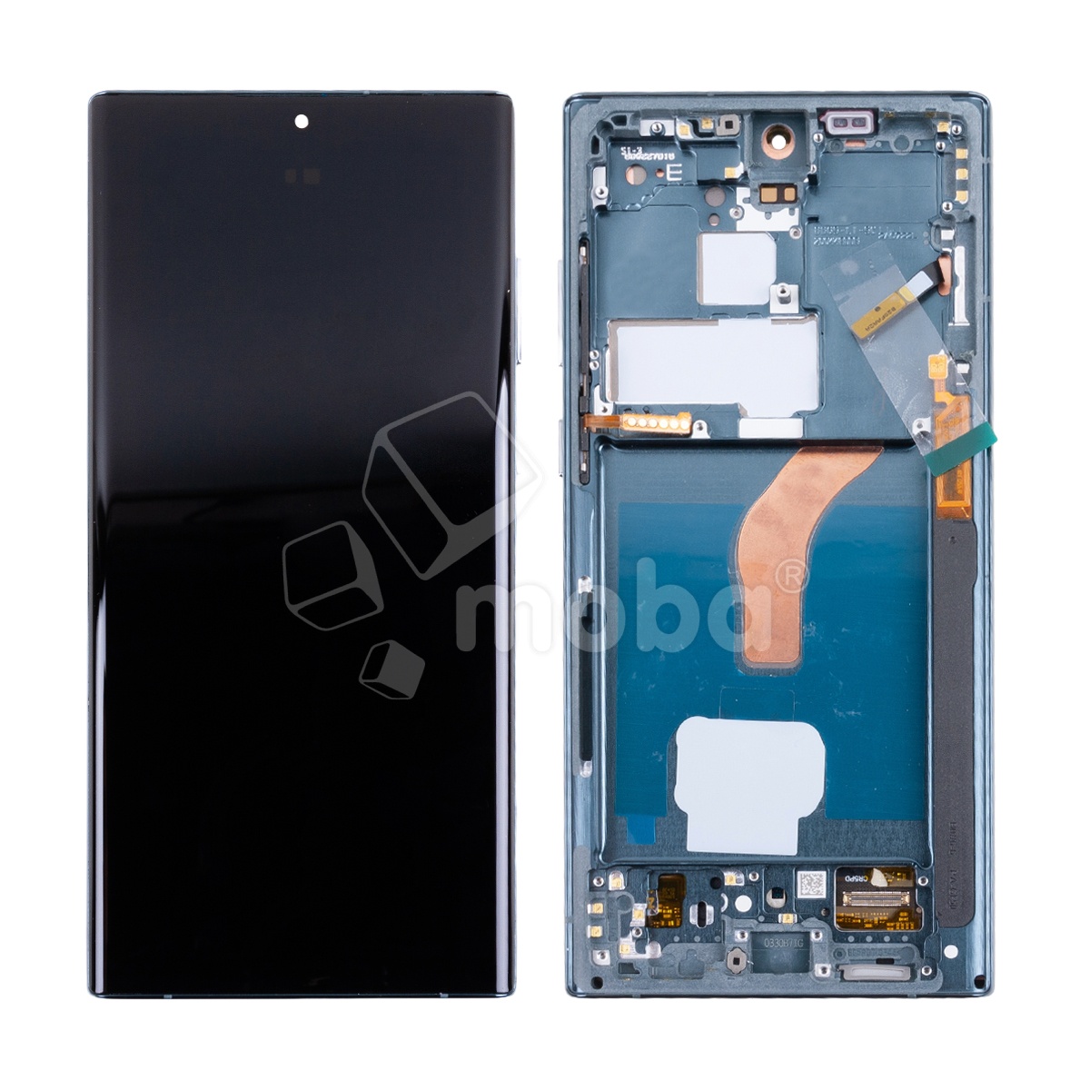 Дисплей для Samsung Galaxy S22 Ultra (S908B/S908E/S9080) модуль с рамкой Зеленый - (OLED) (Full HD, 500 Кд/м²)
