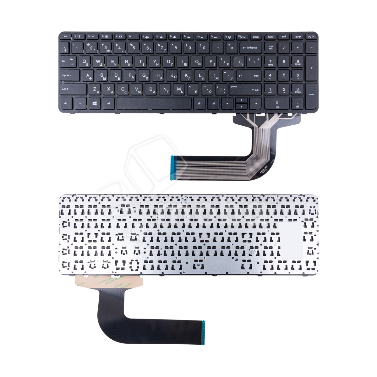Клавиатура для ноутбука HP Pavilion 17/17e/17-e/17n/17-n/R68 (с рамкой) Черный