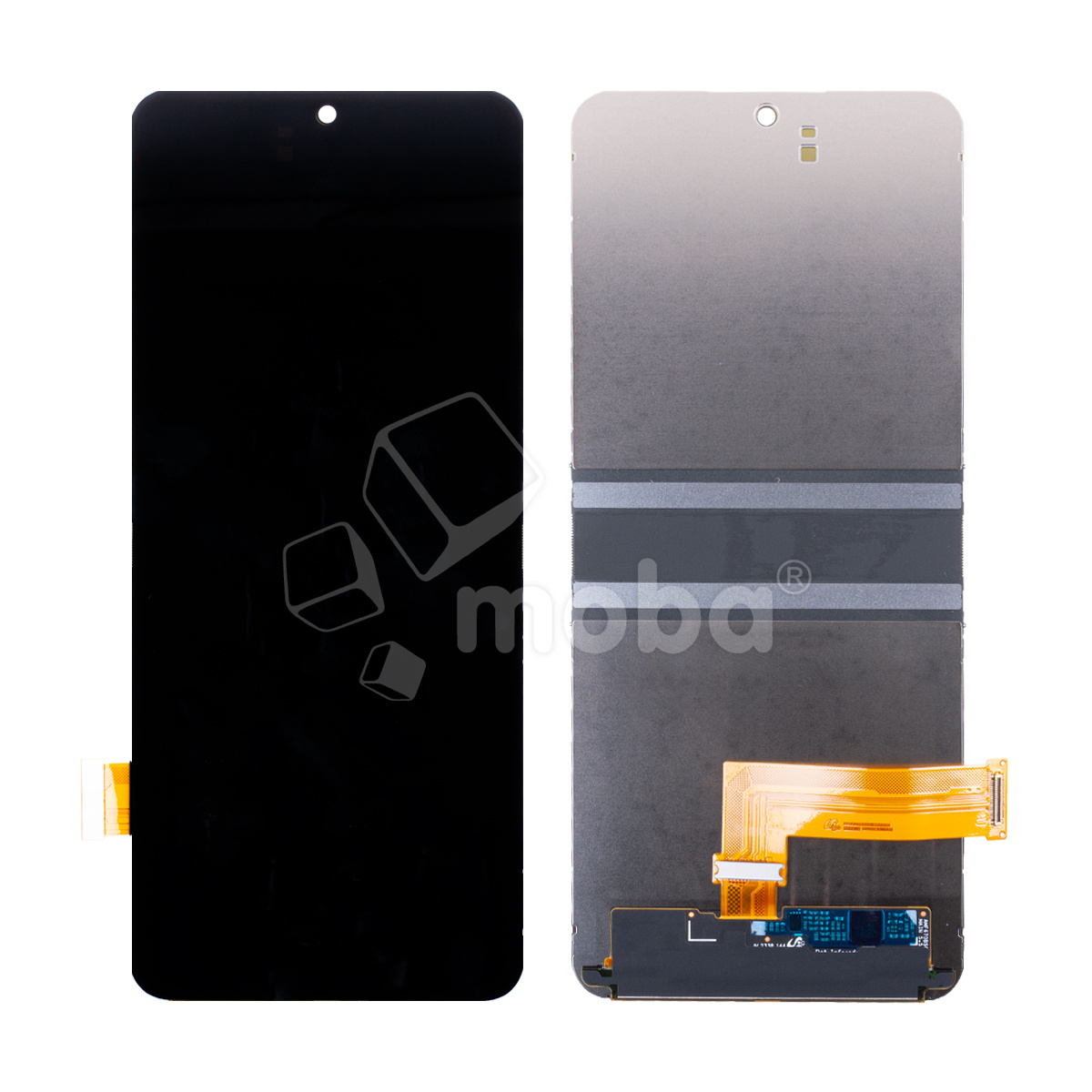 Дисплей для Samsung Galaxy Z Flip5 (F731B) в сборе с тачскрином внутренний 6.7" Черный - OR (SP)