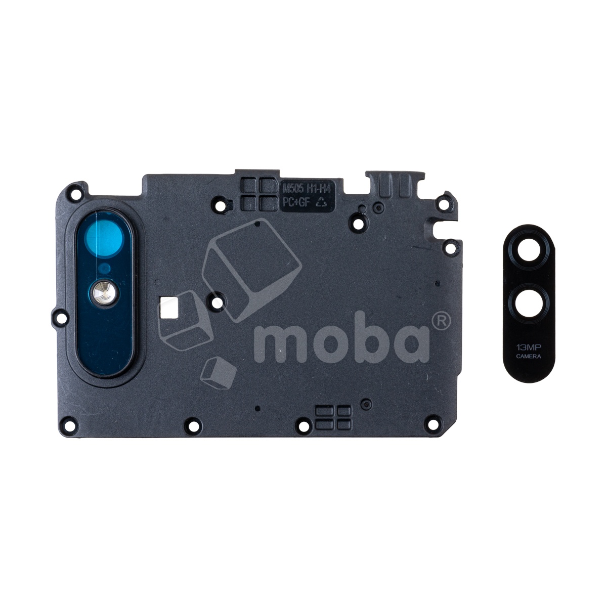 Стекло камеры для Xiaomi Redmi 9A (M2006C3LG) в сборе с рамкой Черный