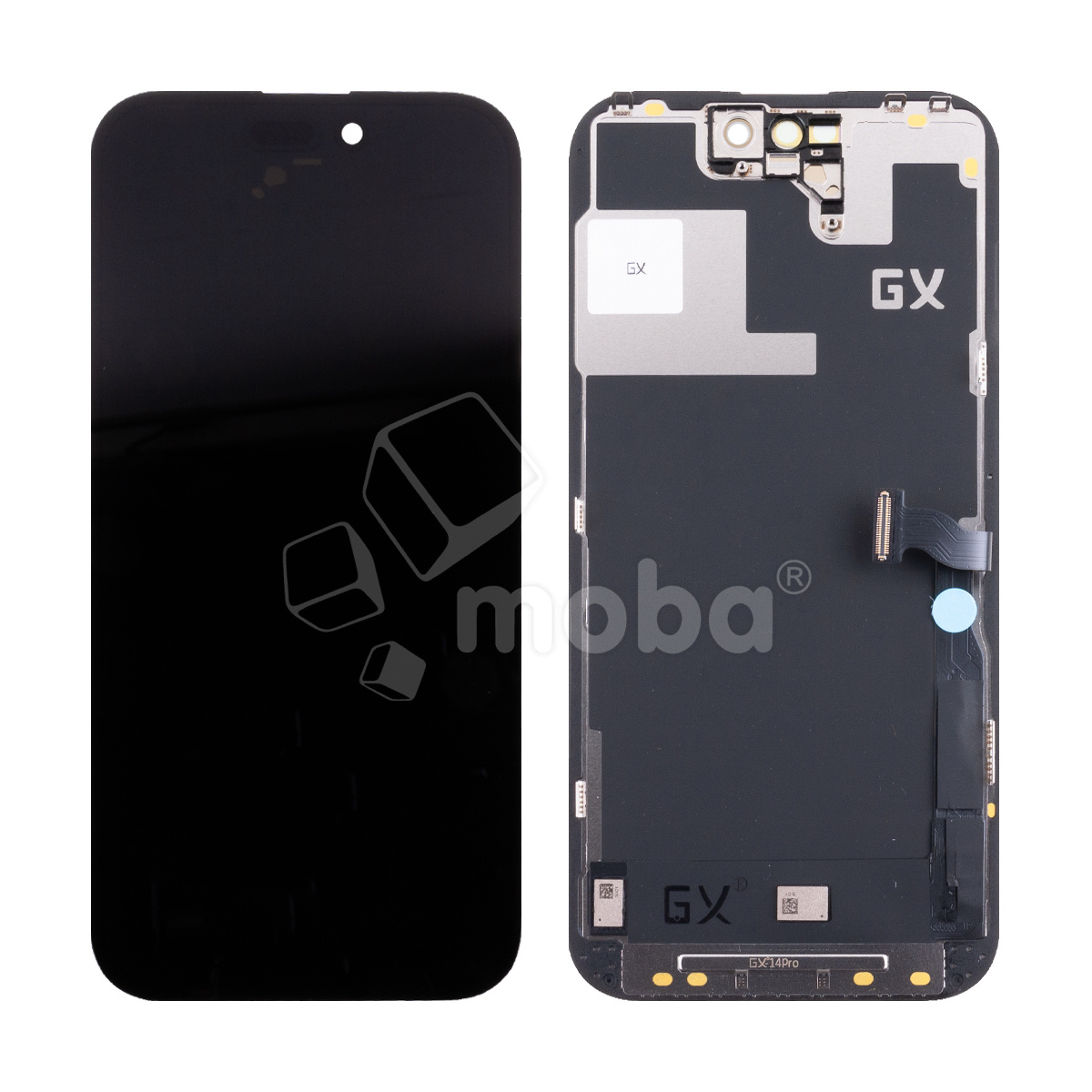 Дисплей для iPhone 14 Pro (A2891) в сборе с тачскрином Черный - GX (Hard OLED, Full HD COF, 600 Кд/м²) (площадка под IC)