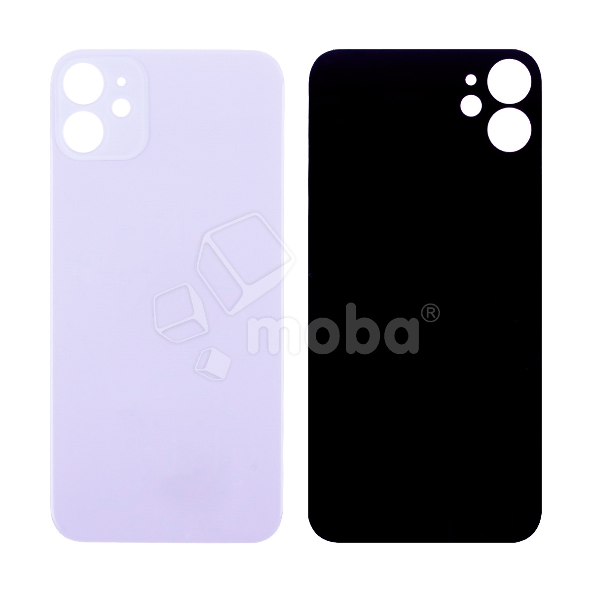 Задняя крышка для iPhone 11 (A2221) Фиолетовый (стекло, узкий вырез под камеру, логотип)