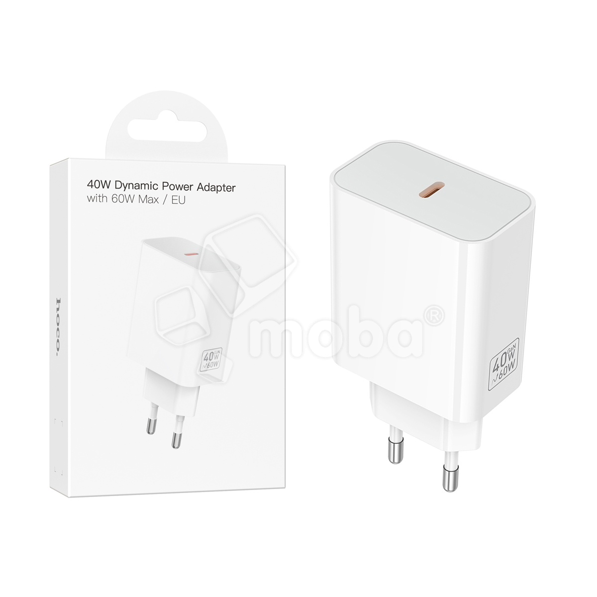 Сетевое зарядное устройство Type-C Hoco C162A (40W, PD) Белый