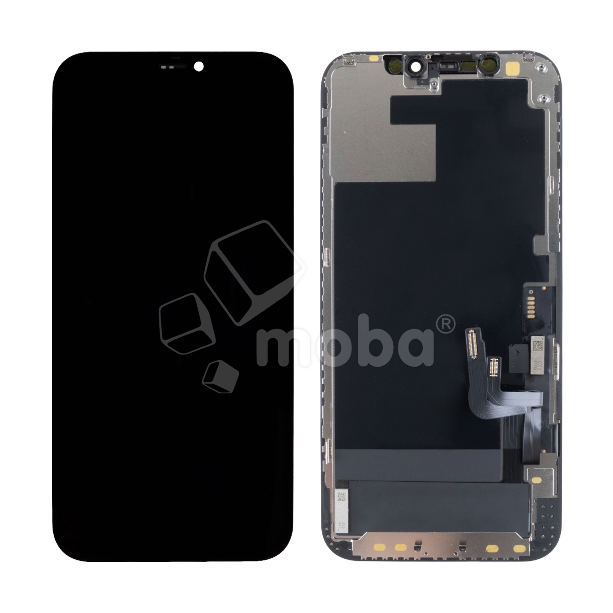 Дисплей для iPhone 12/12 Pro (A2403/A2407) в сборе с тачскрином Черный - DD (Hard OLED, Full HD COF, 650 Кд/м²) (с верификацией = с привязкой без ошибки)