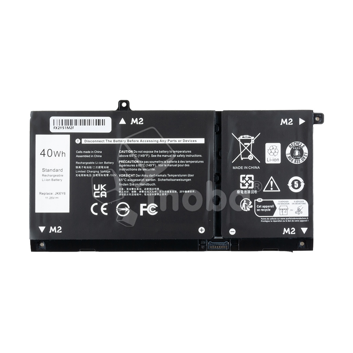 Аккумуляторная батарея для ноутбука Dell Latitude 3410 (JK6Y6) 3300 mAh