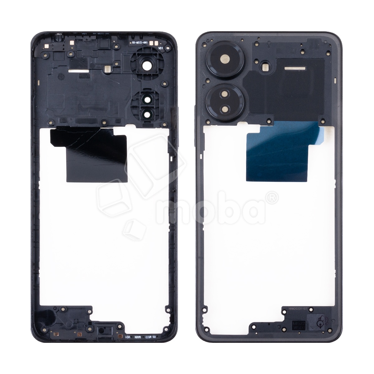 Средняя часть для Xiaomi Redmi 13C 4G (23100RN82L/23108RN04Y/23106RN0DA/2311DRN14I) Черный