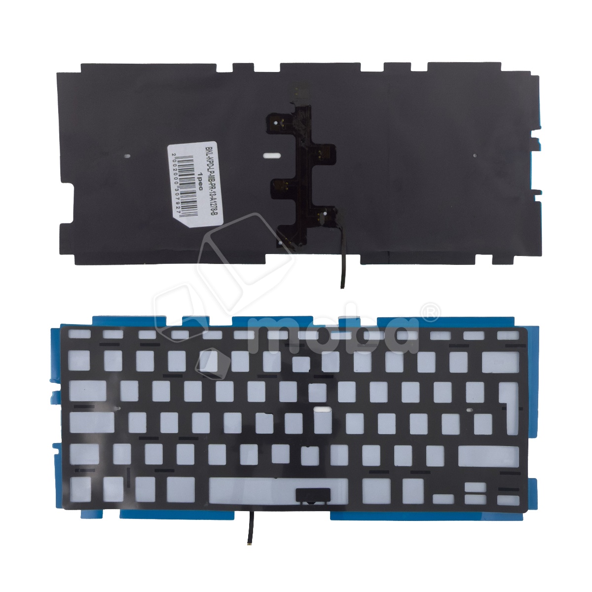 Подсветка клавиатуры для ноутбука MacBook Pro 13" A1278 (2008-2012, Г-образный Enter RU) Черный
