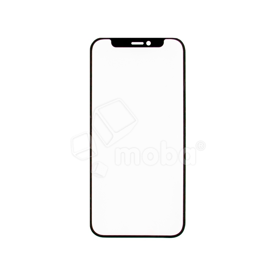 Стекло для переклейки iPhone 12/12 Pro (A2403/A2407) с OCA пленкой Черный - OR (Mitsubishi)
