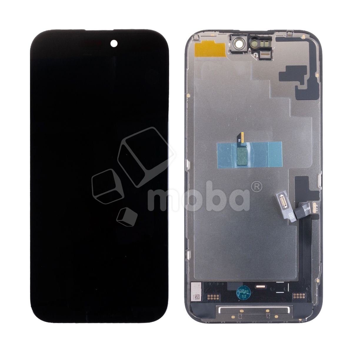 Дисплей для iPhone 16 (A3287) в сборе с тачскрином Черный - DD (Soft OLED, Full HD COP, 850 Кд/м²) (площадка под IC)