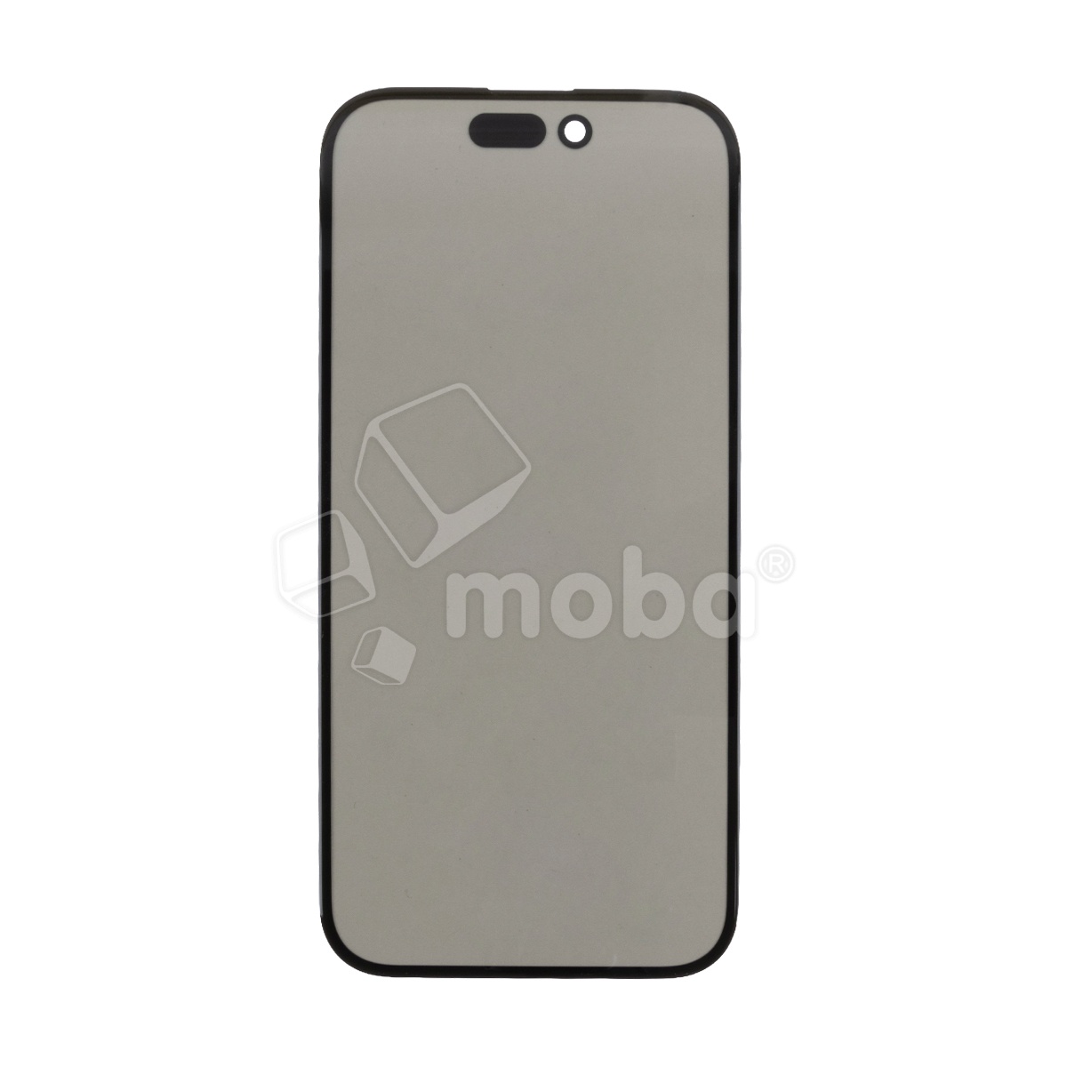 Стекло для переклейки iPhone 15/15 Pro (A3090/A3102) с OCA пленкой + поляризационная пленка Черный - (Feaglet)