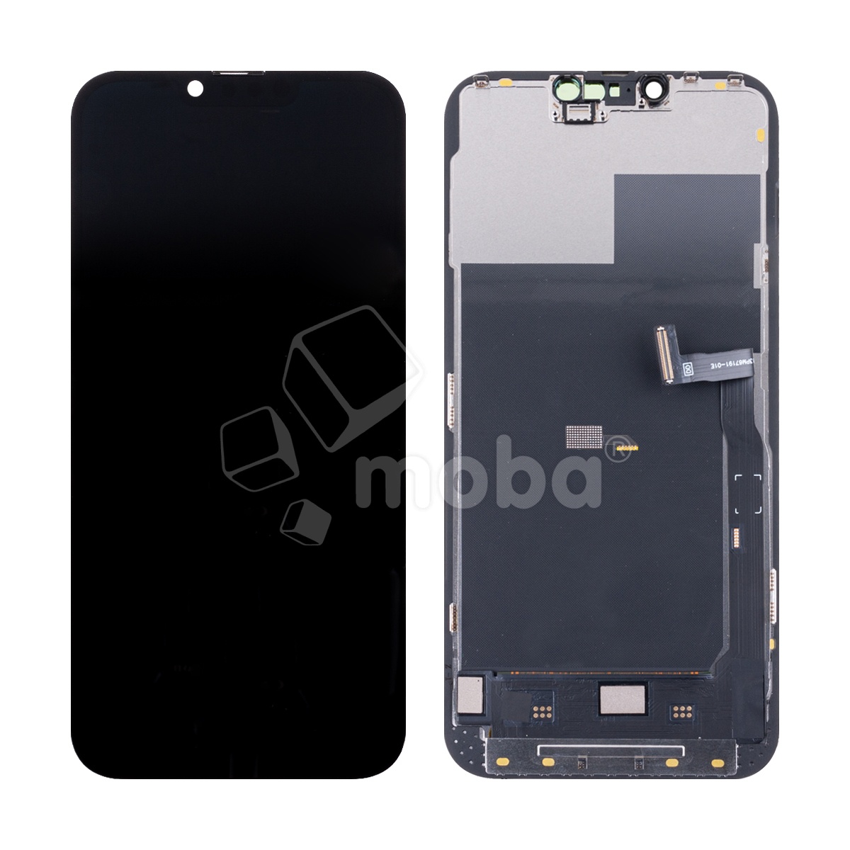 Дисплей для iPhone 13 Pro Max (A2645) в сборе с тачскрином Черный - (Hard OLED, Full HD COF, 650 Кд/м²) (площадка под IC)