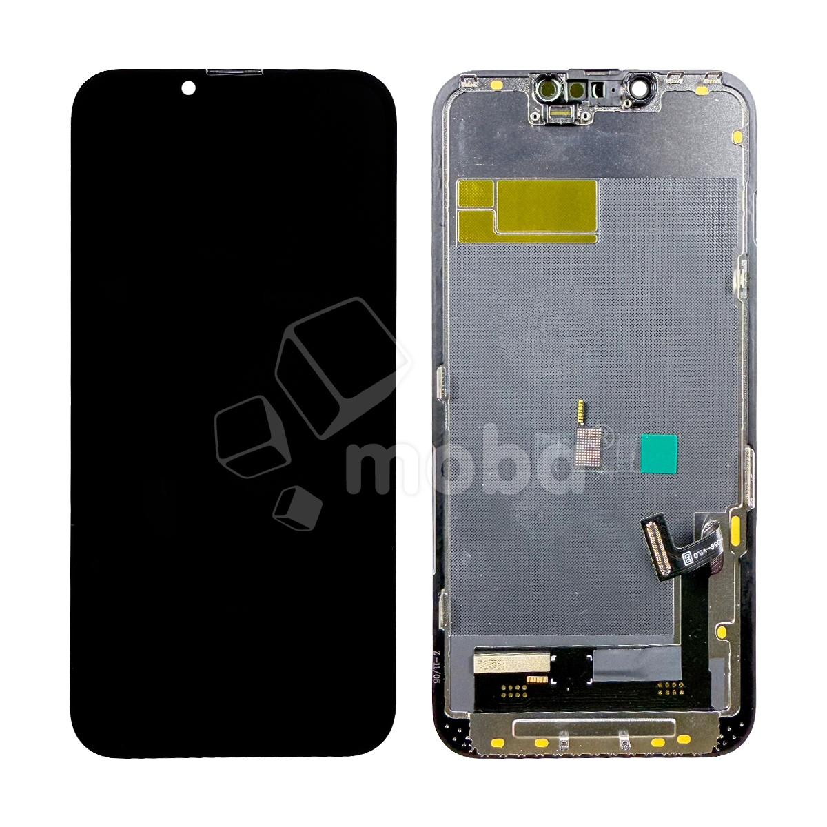 Дисплей для iPhone 13 (A2635) в сборе с тачскрином Черный - DD (Soft OLED, Full HD COP, 850 Кд/м²) (площадка под IC)
