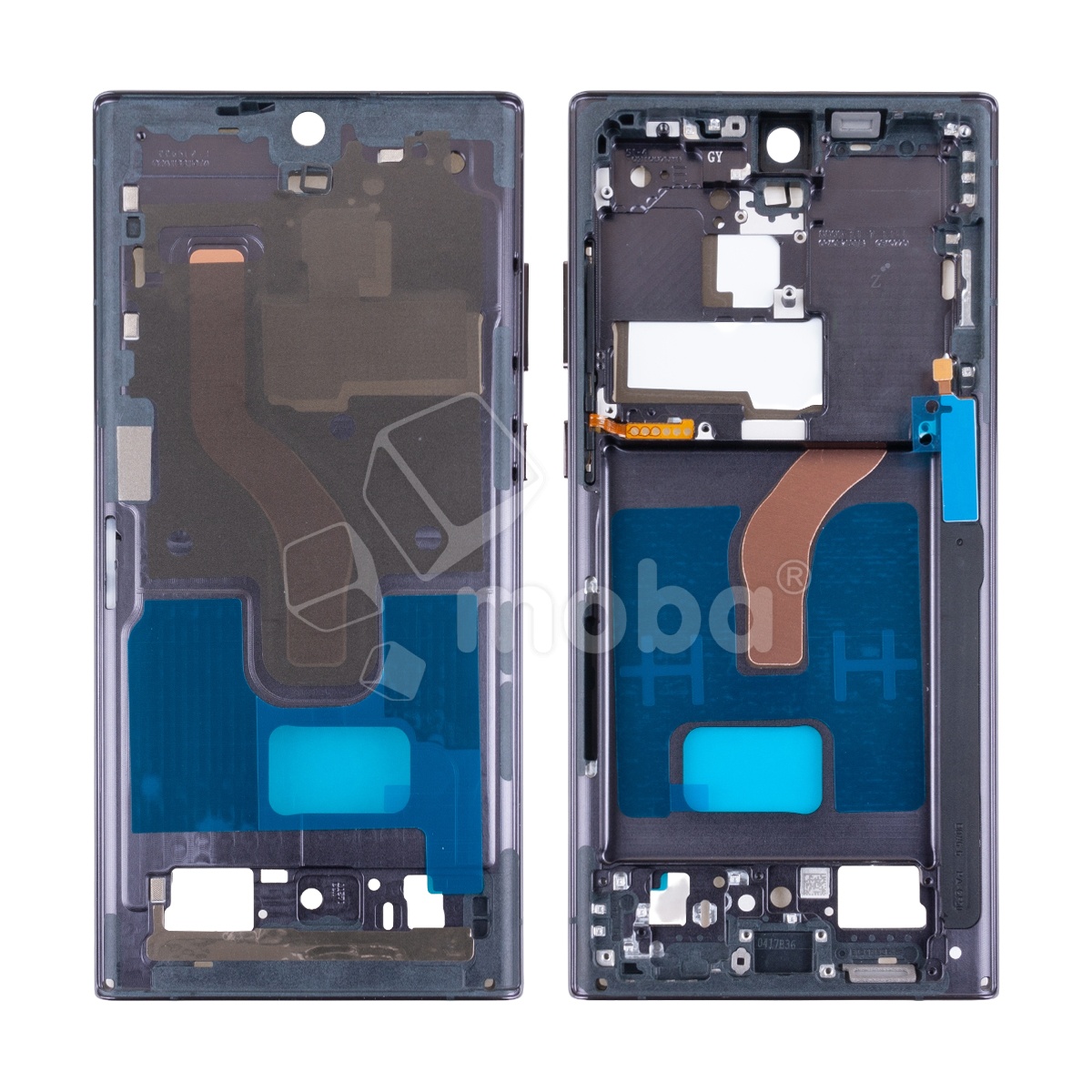 Рамка дисплея для Samsung Galaxy S22 Ultra (S908B) Черный (возможен дефект ЛКП)