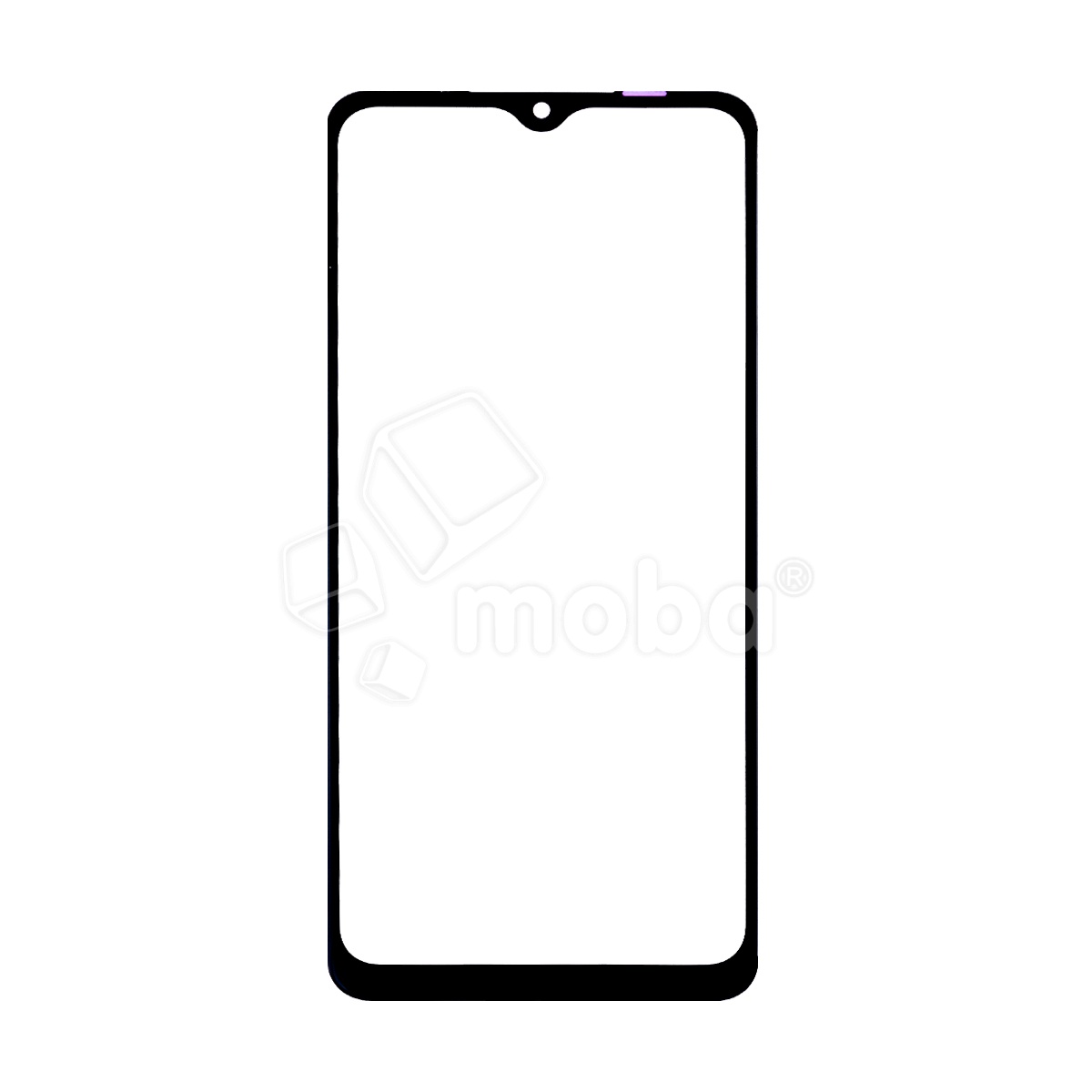 Стекло для переклейки Samsung Galaxy A12 (A125F) с OCA пленкой Черный - OR (Mitsubishi)