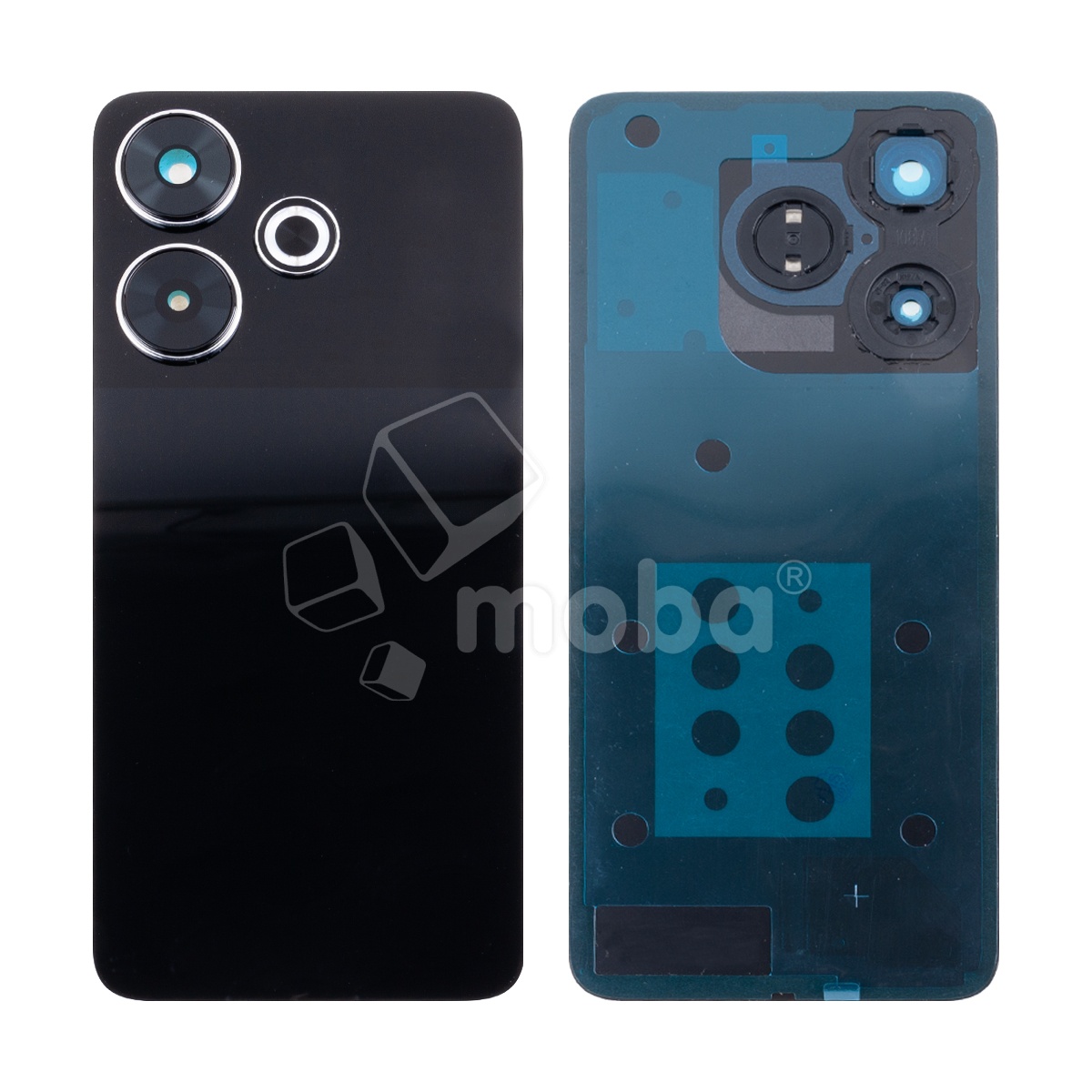 Задняя крышка для Xiaomi Poco M6 4G (2404APC5FG) Черный - Премиум