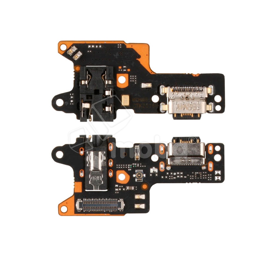Шлейф для Xiaomi Redmi 8/8A (M1908C3IC/MZB8255IN/M1908C3IG/M1908C3IH/M1908C3KI) плата на системный разъем/разъем гарнитуры/микрофон - Премиум