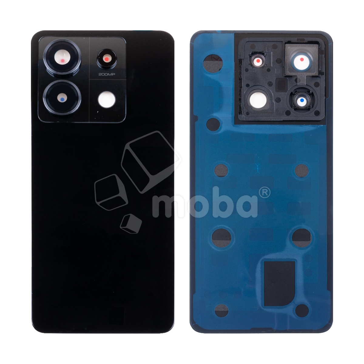 Задняя крышка для Xiaomi Redmi Note 13 Pro 5G (2312DRA50C/2312CRAD3C/2312DRA50G/2312DRA50I) Черный