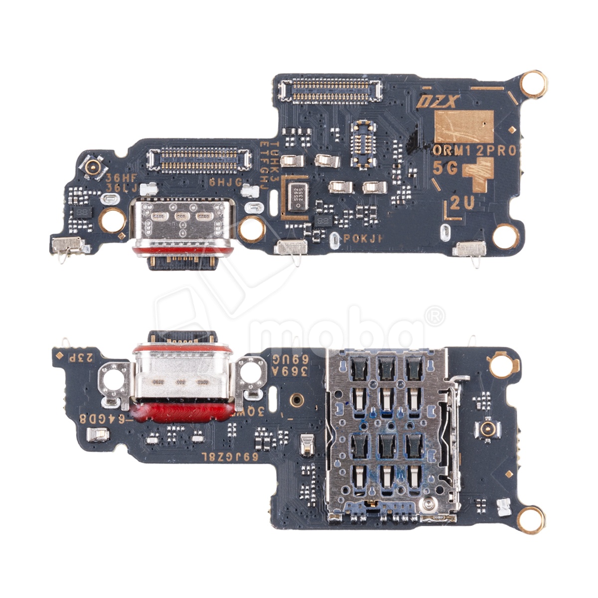 Шлейф для Realme 12 Pro 5G/12 Pro+ 5G (RMX3842/RMX3840/RMX3841) плата системный разъем/разъем SIM/микрофон