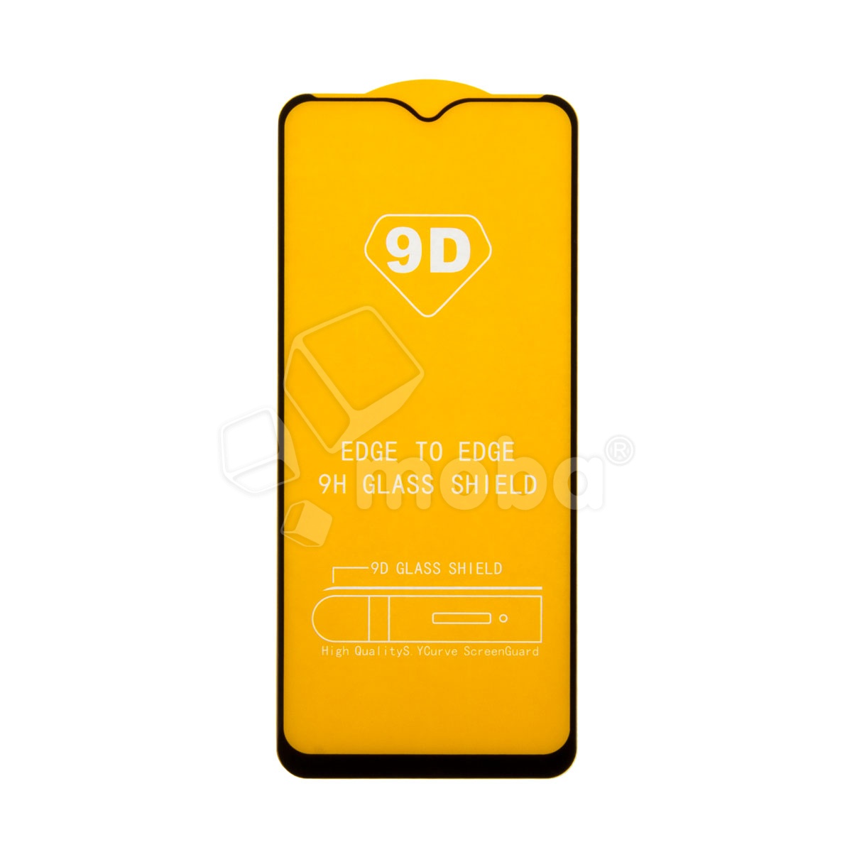 Защитное стекло "Полное покрытие" для Xiaomi Redmi 10C/12C/Poco C40/C55 Черный