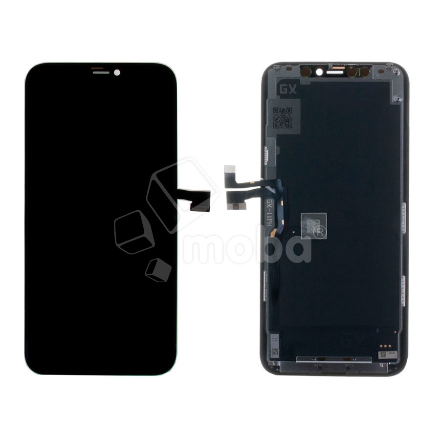 Дисплей для iPhone 11 Pro (A2215) в сборе с тачскрином Черный - (Hard OLED, Full HD COF, 650 Кд/м²) (площадка под IC)