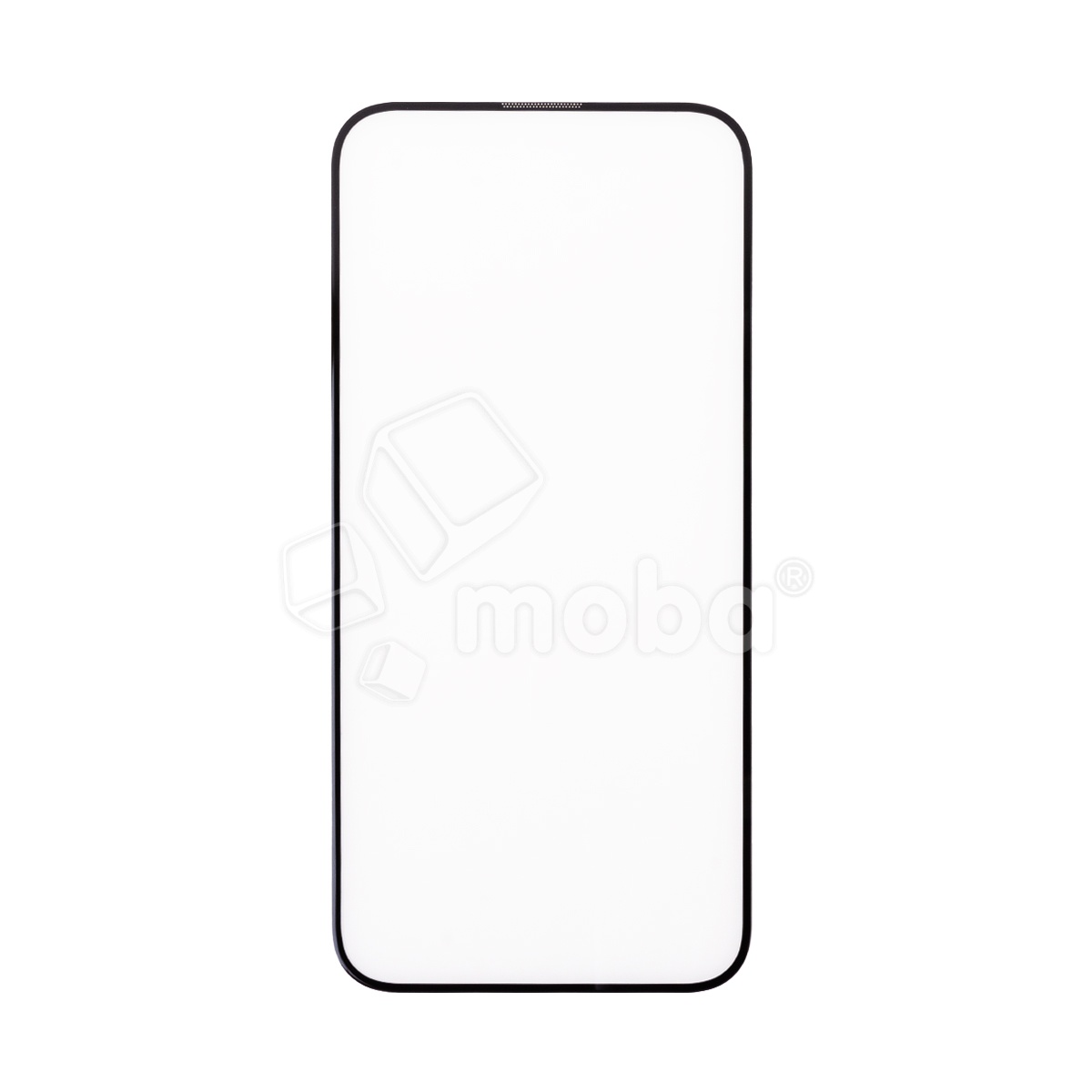 Защитное стекло "Стандарт" для iPhone 15 Черный (Полное покрытие)