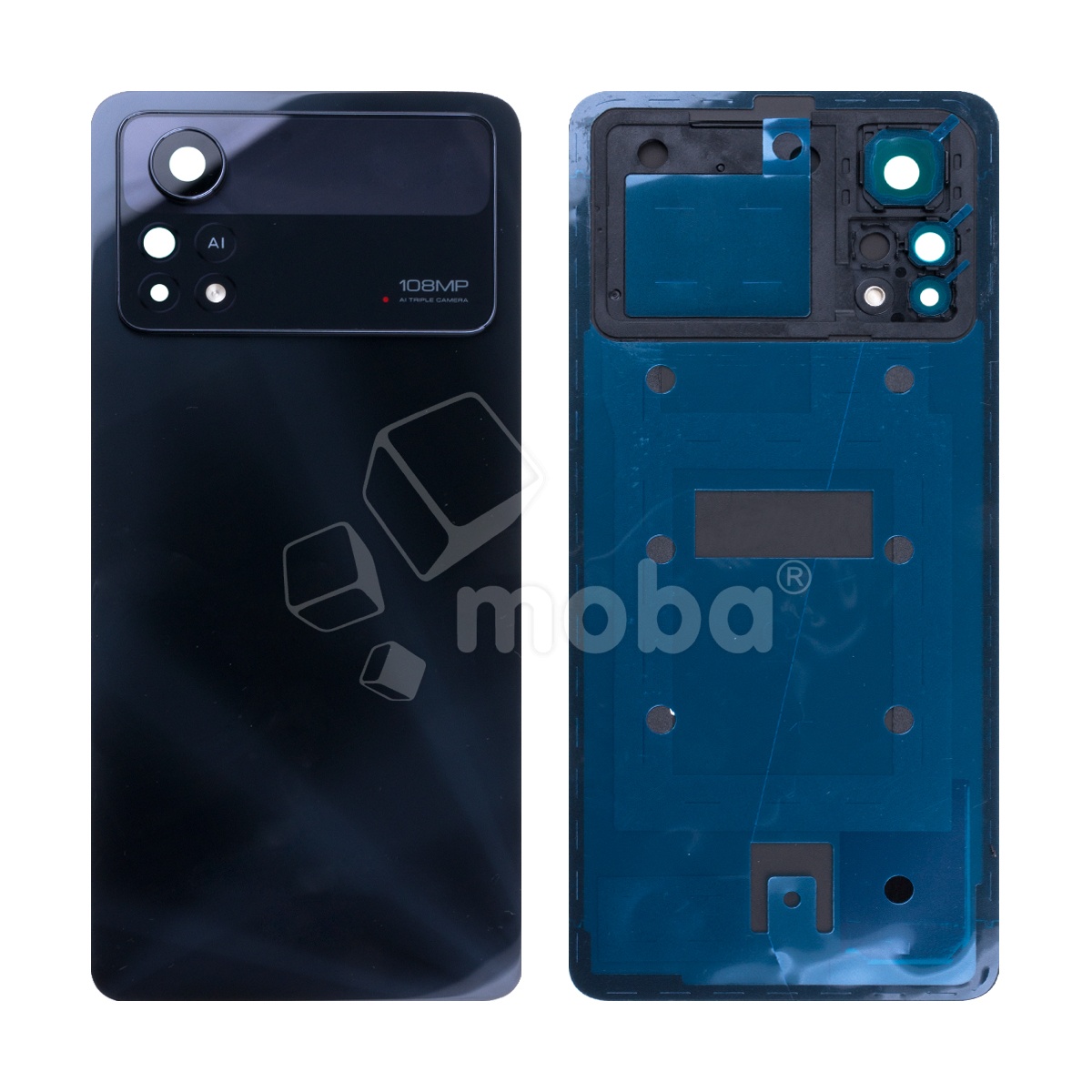 Задняя крышка для Xiaomi Poco X4 Pro 5G (2201116PG) Черный