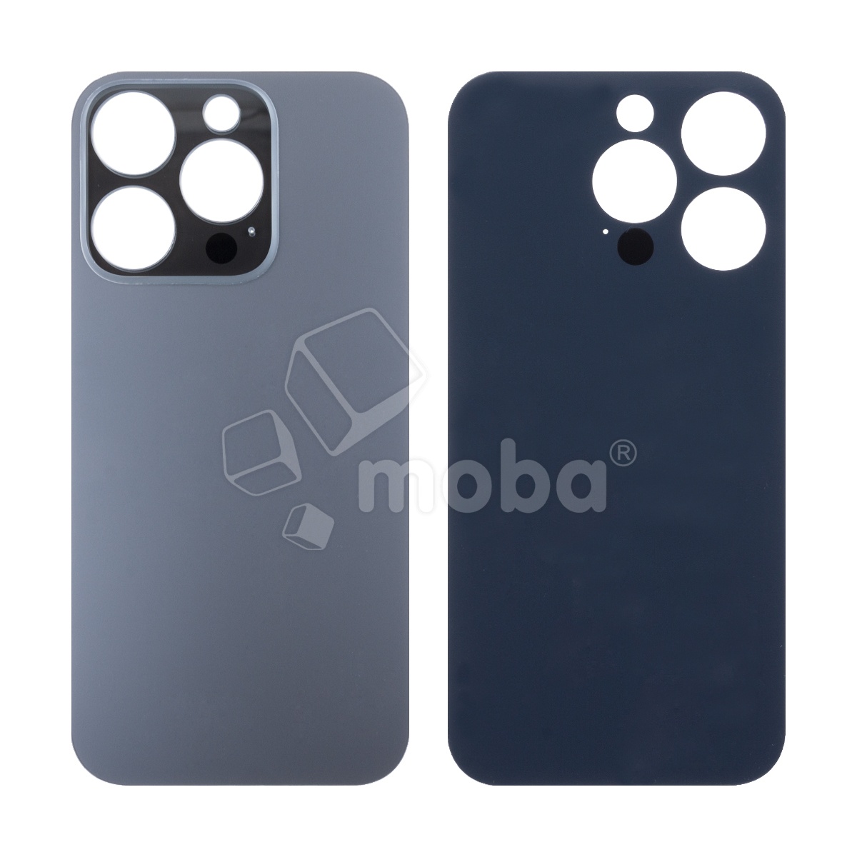 Задняя крышка для iPhone 14 Pro (A2891) Черный (стекло, широкий вырез под камеру, логотип)