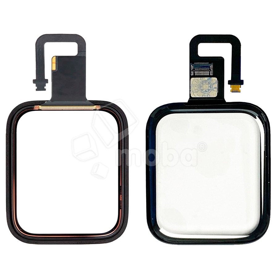 Стекло для переклейки Apple Watch 6 (40 мм) в сборе с тачскрином и OCA пленкой Черный - OR (Mitsubishi)