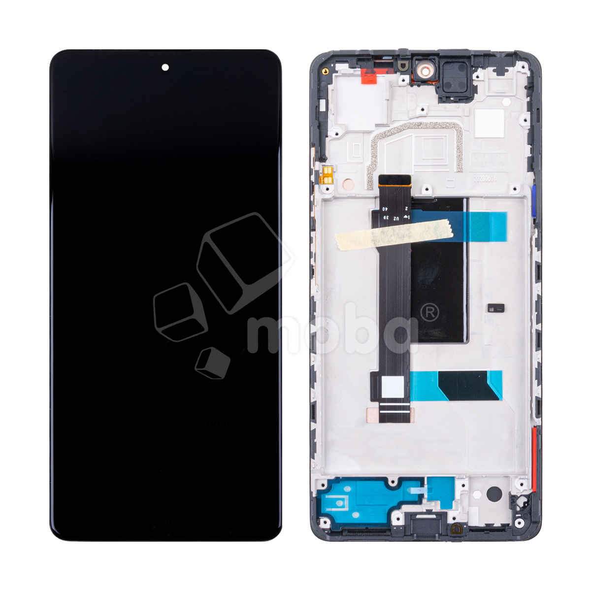 Дисплей для Xiaomi Poco X5 Pro 5G/Redmi Note 12 Pro 5G (22101320G/22101316C/22101316I/22101316G) модуль с рамкой Черный - OR (SP)