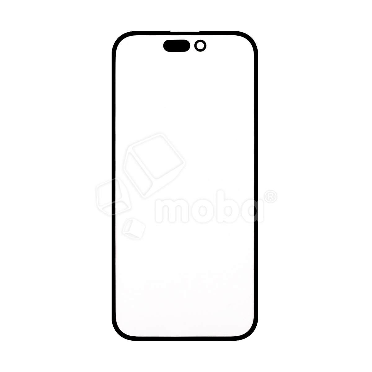 Стекло для переклейки iPhone 14 Pro (A2891) с OCA пленкой Черный - OR (Mitsubishi)