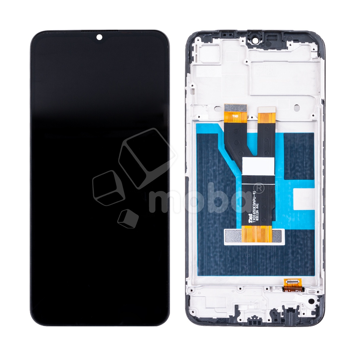Дисплей для Realme C21/C20/C11 2021/Narzo 50i (RMX3201/RMX3231/RMX3235) модуль с рамкой Черный - OR (HD+, 300 Кд/м², 60 Гц)