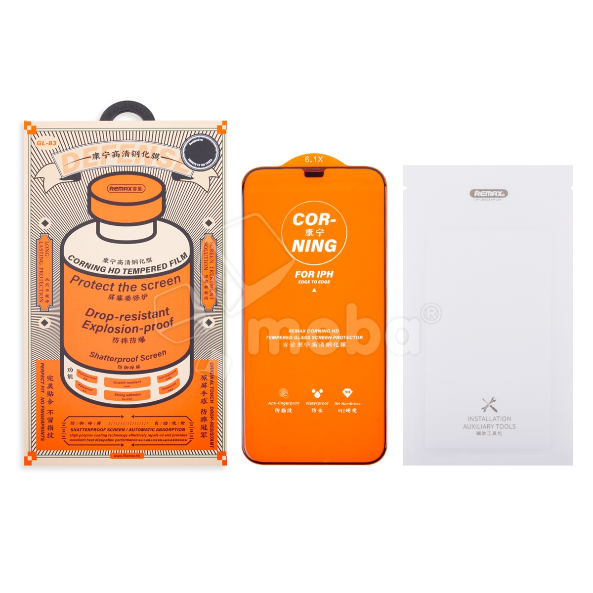Защитное стекло Remax Medicine Glass GL-83 для iPhone 12/12 Pro (сверхпрочное) Черный