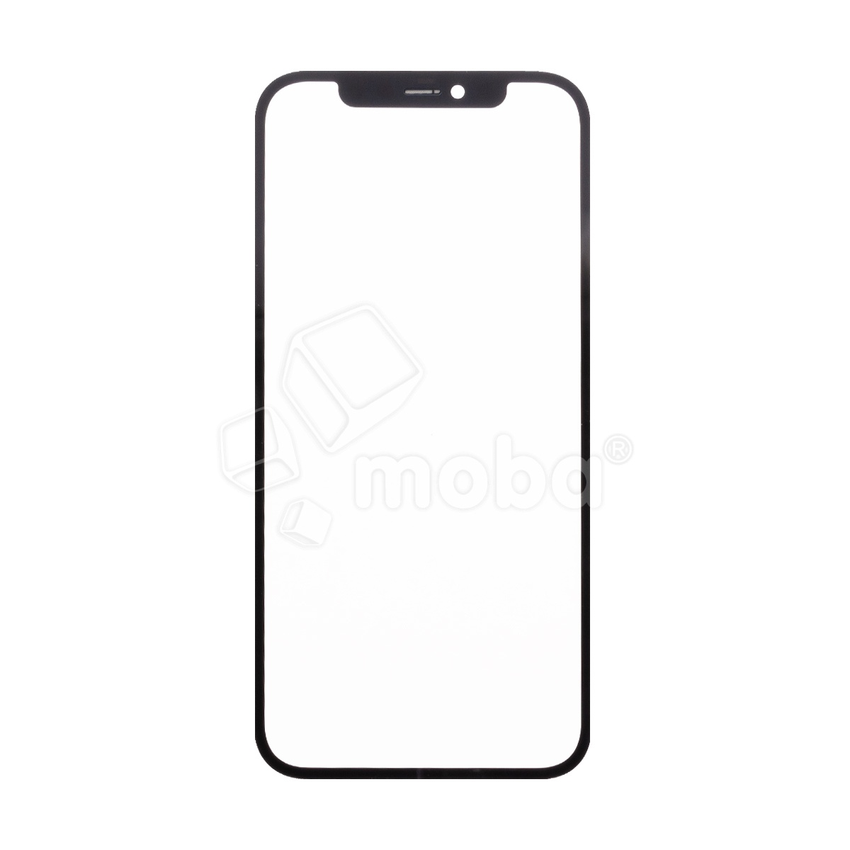 Стекло для переклейки iPhone 12/12 Pro (A2403/A2407) с OCA пленкой Черный - OR (Feaglet)