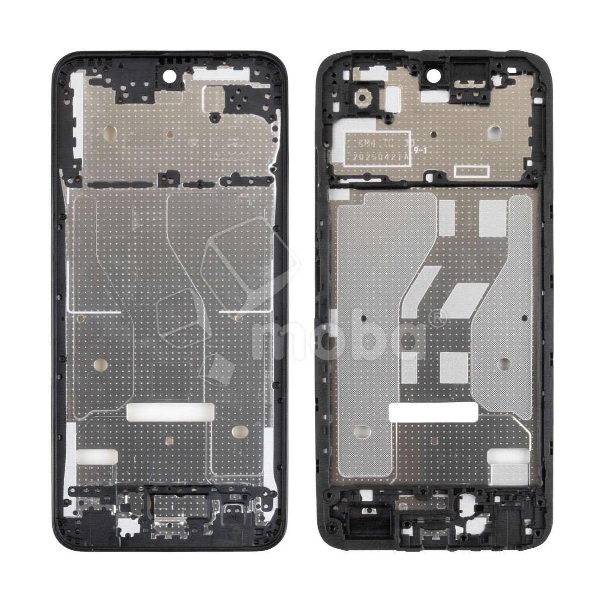 Рамка дисплея для Tecno Spark Go 2 (KM4) Черный (возможен дефект ЛКП)