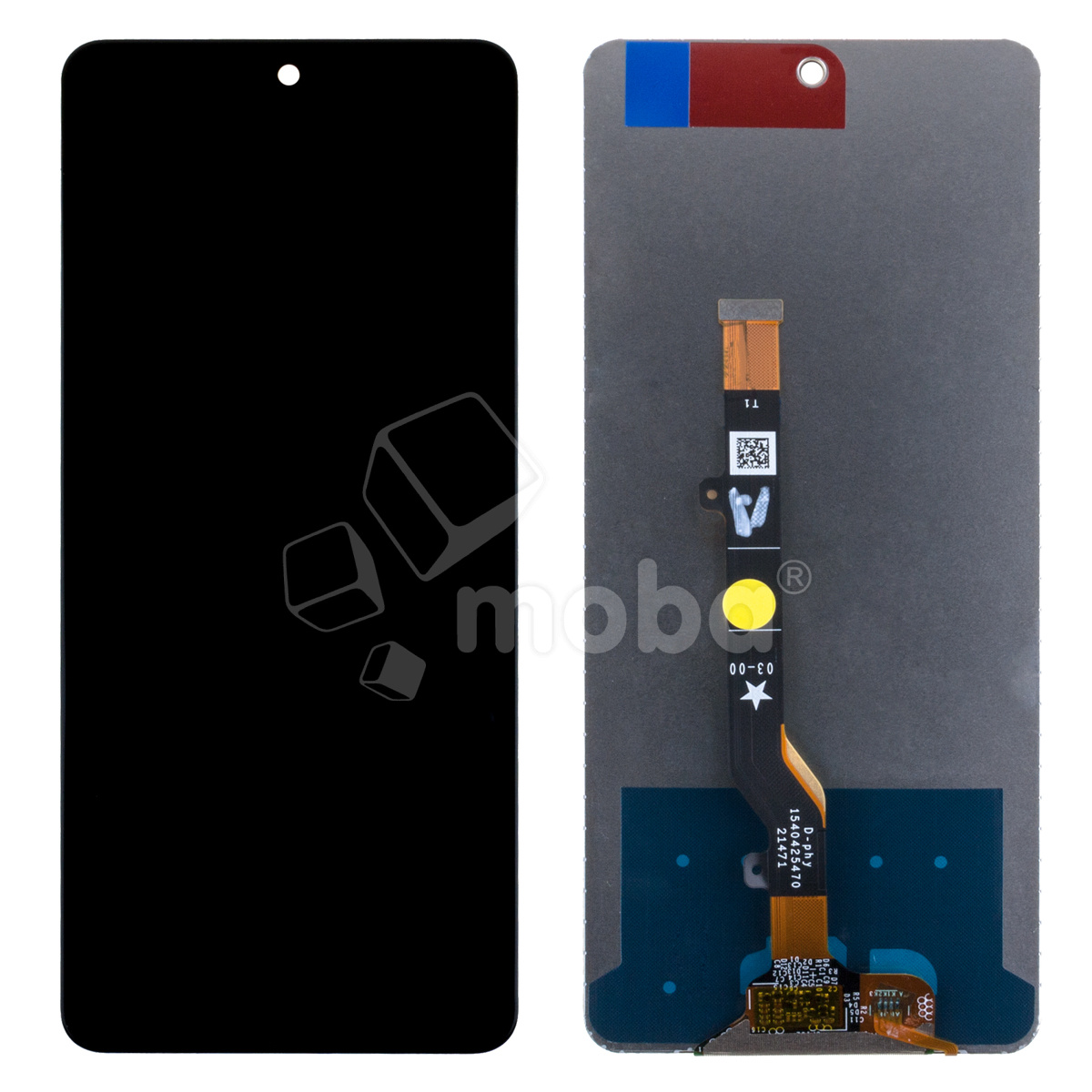 Дисплей для Tecno Camon 19 (CI6n) в сборе с тачскрином Черный - Оптима