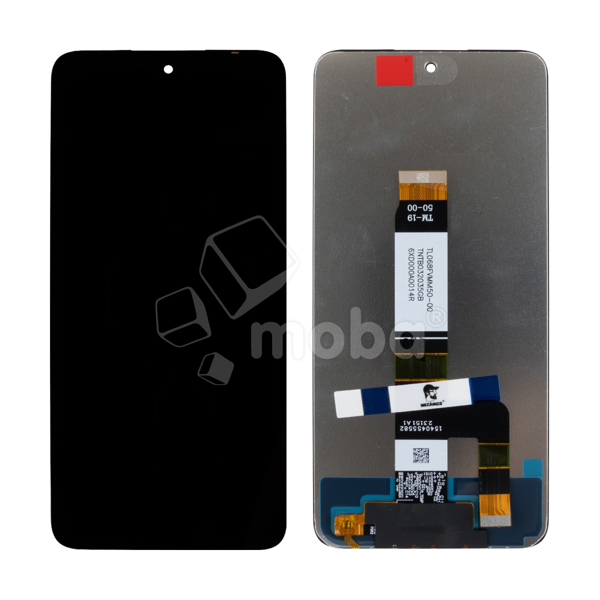 Дисплей для Xiaomi Redmi 12 4G (23053RN02Y) в сборе с тачскрином Черный Mecanico - AMP