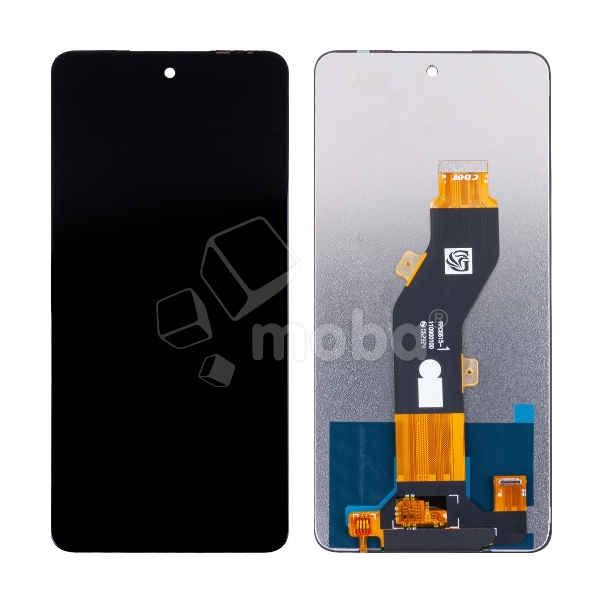 Дисплей для Itel P55 4G (A666LN) в сборе с тачскрином Черный - OR (HD+, 300 Кд/м², 90 Гц)