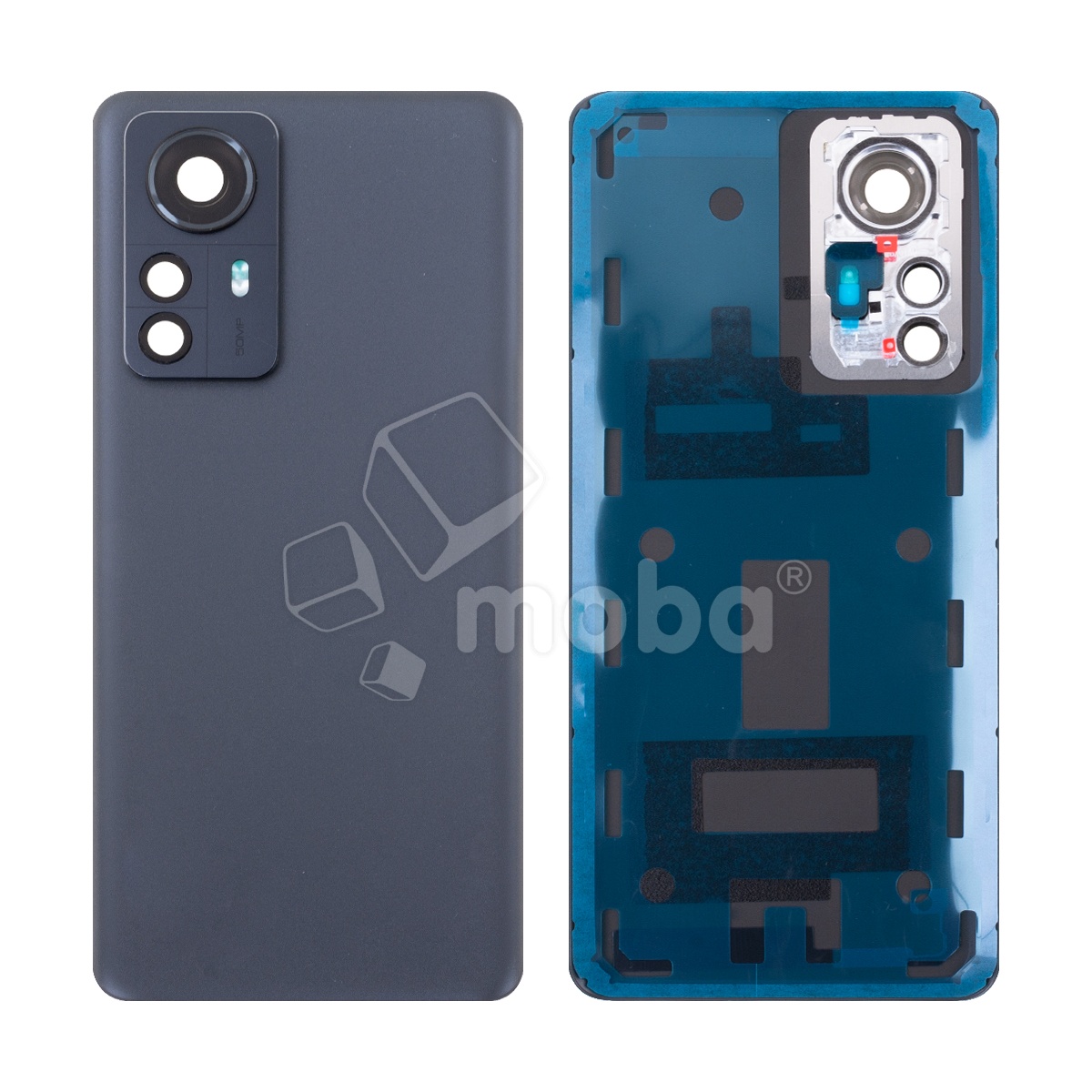Задняя крышка для Xiaomi 12 Pro (2201122G) Серый - Премиум