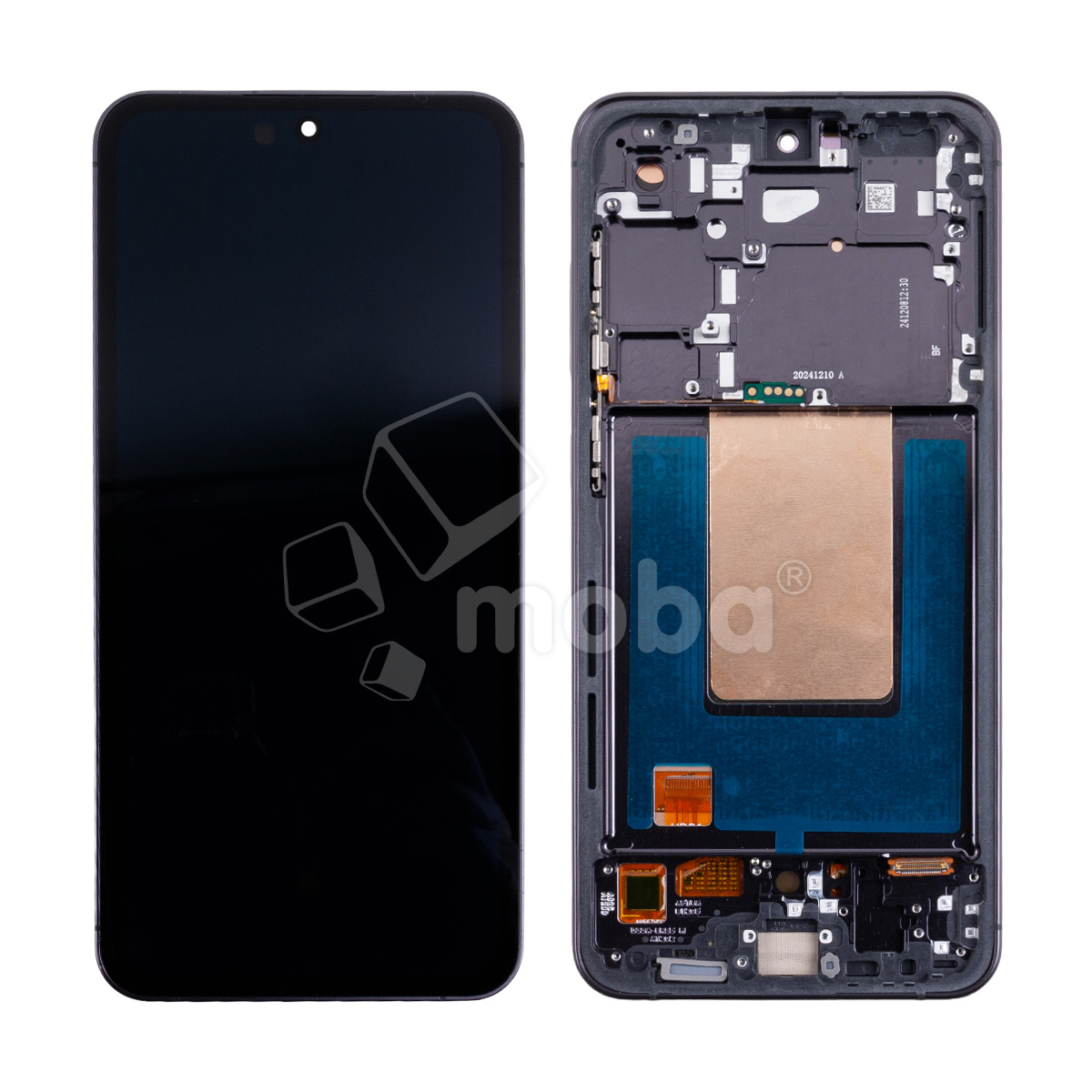 Дисплей для Samsung Galaxy S24 FE (S721B) модуль с рамкой Черный - (OLED) (Full Size) (Full HD, 500 Кд/м²)