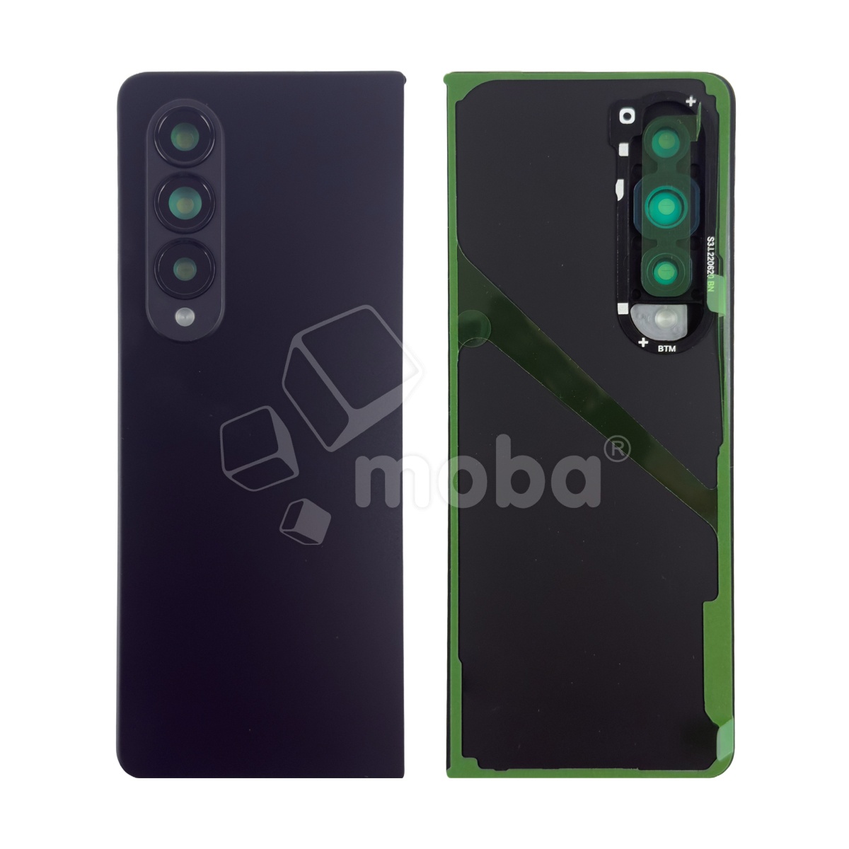Задняя крышка для Samsung Galaxy Z Fold4 (F936B) Черный - OR