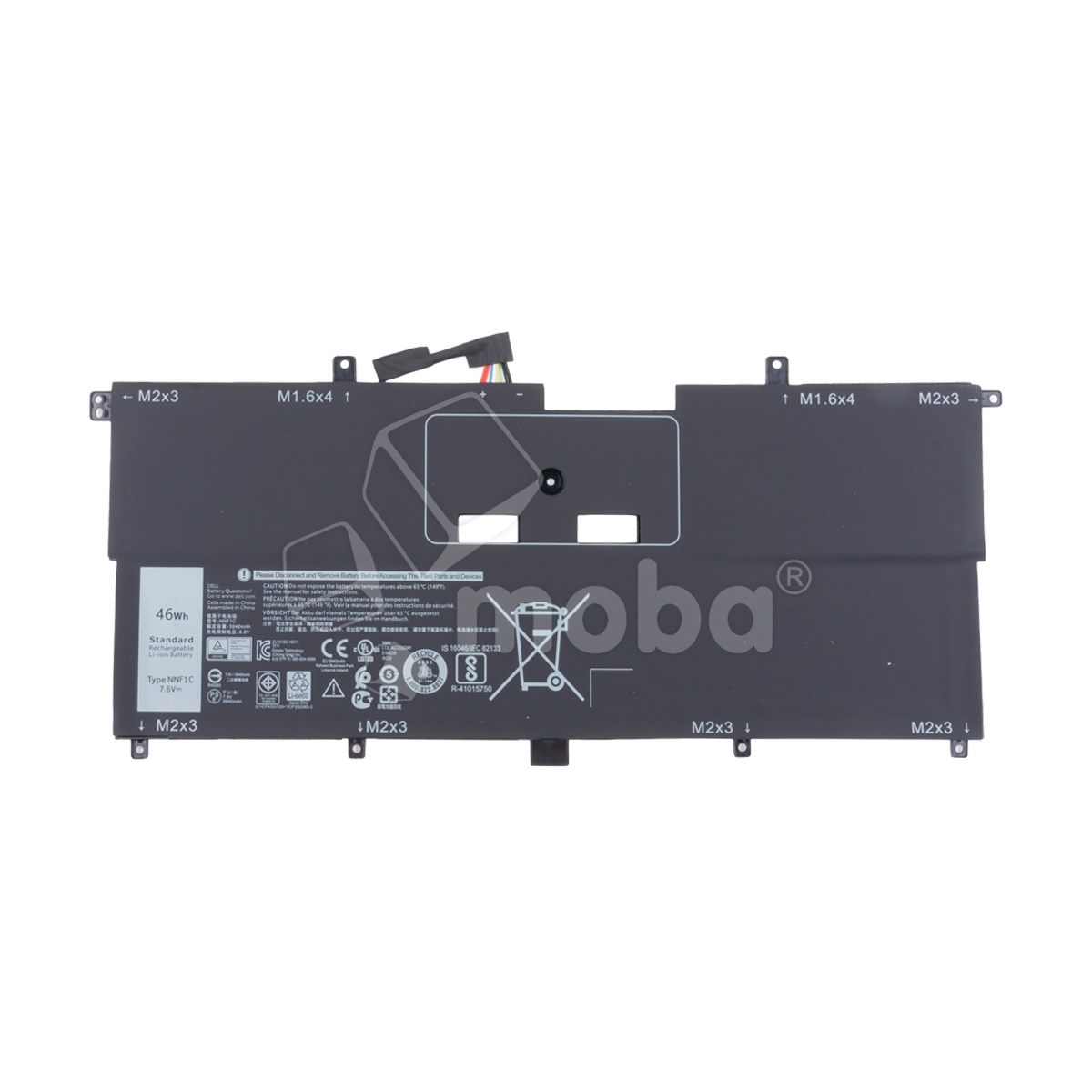 Аккумуляторная батарея для ноутбука Dell XPS 13 9365 (NNF1C) 5940 mAh